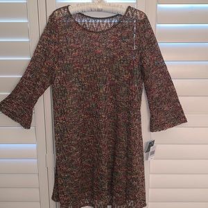 Gabby Style dress multicolored long sleeve empire waste